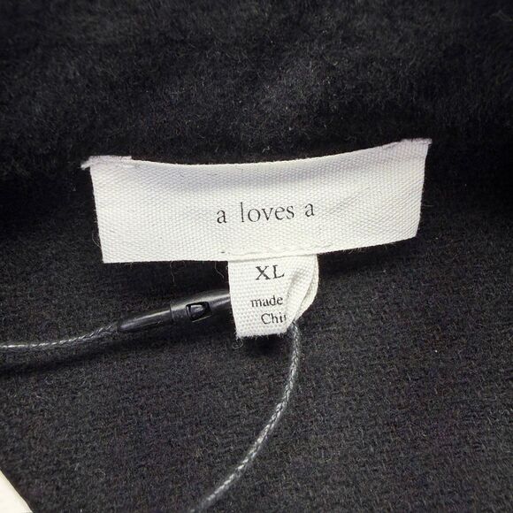 NEW $119 MSRP Wool Blend Womens XL Shacket Black Shirt Jacket Quiet Luxury - Picture 5 of 10